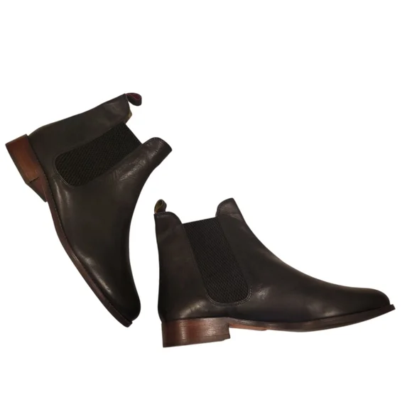 Joules Stamford Premium Leather Chelsea Boots Sz.9 - Picture 3 of 10